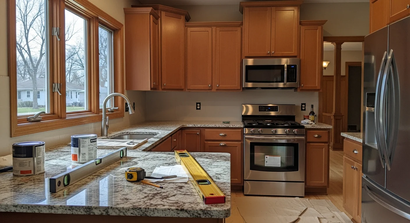 General contractor working on residential home remodeling project