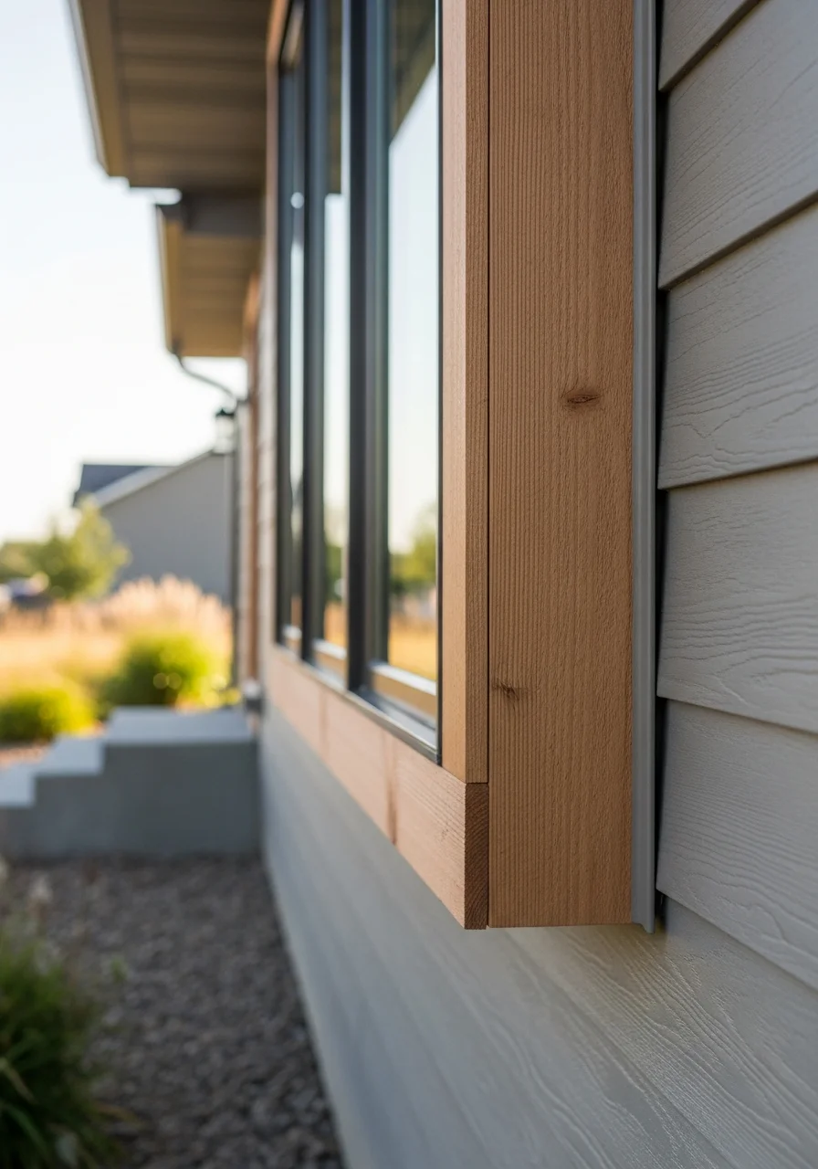 Close-up of professional workmanship on a Beresford home, showing attention to detail and quality materials.