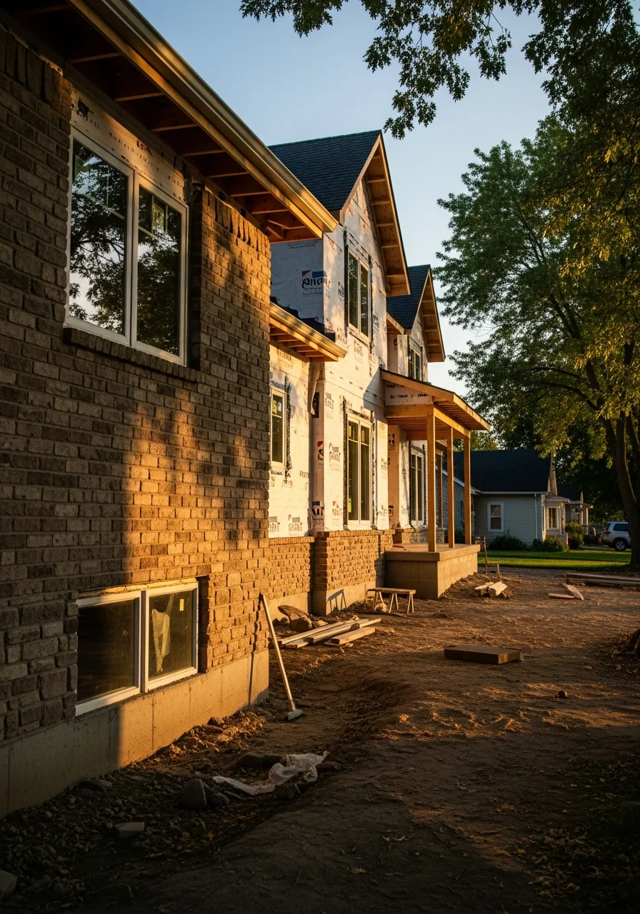 Skilled tradesperson performing detailed work on a Sioux Falls property, demonstrating professional technique.