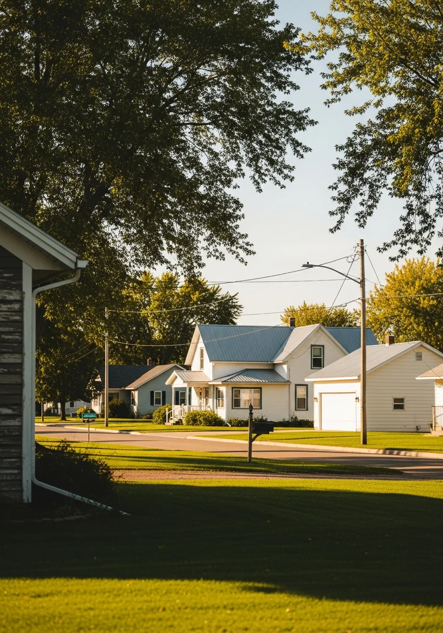 Professional work in progress on a rural Minnesota home, highlighting skilled craftsmanship in farm country.